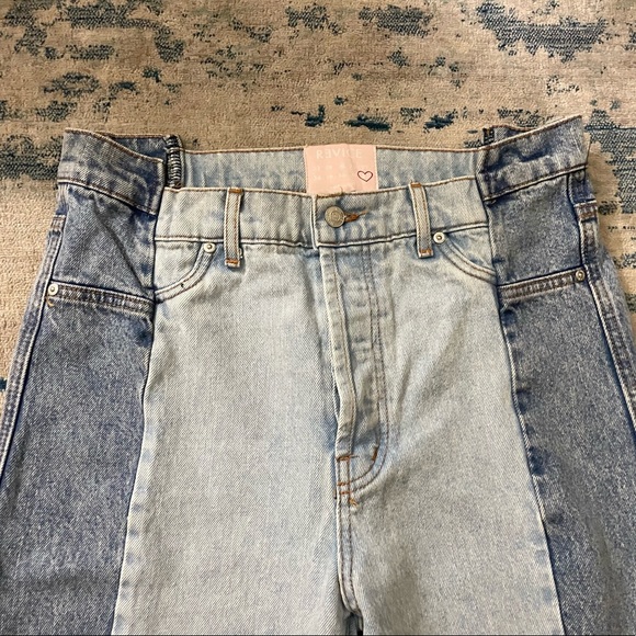 Revice Gemini Crossroads Two Tone Mom Jeans Size 32 12 - Picture 3 of 9